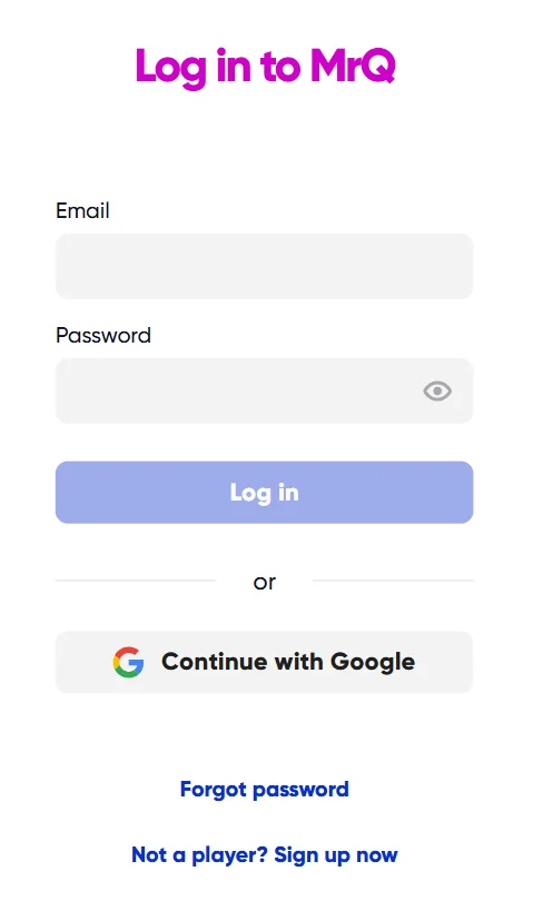 MrQ Casino Login